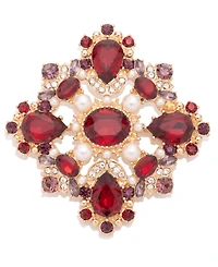Marchesa Glass Stone Gold-Tone Holiday Stone Pin