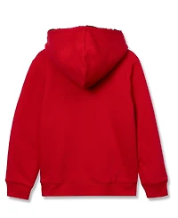 Lands' End Girls Reversible High Pile Fleece Hoodie