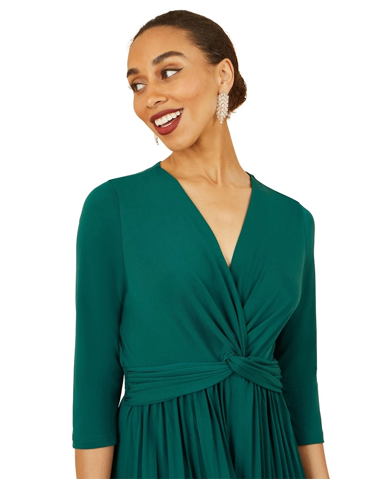Yumi Jersey Knot Waist Midi Dress