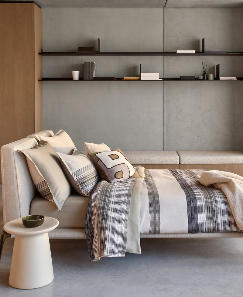 Boss Home Modernist Stripe Luminous Duvet Cover, King