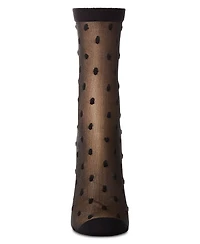 MeMoi Women's Sheer-All-Over Polka Dot Ankle Sock