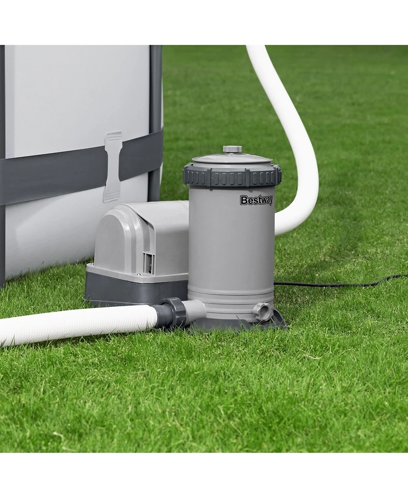 Bestway 2,500 Gallon Filter Pump Set for Above Ground Outdoor Swimming Pools