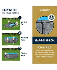 Bestway Apx 365 18'x52" Round Above Ground Swimming Pool Set with Pump & Ladder