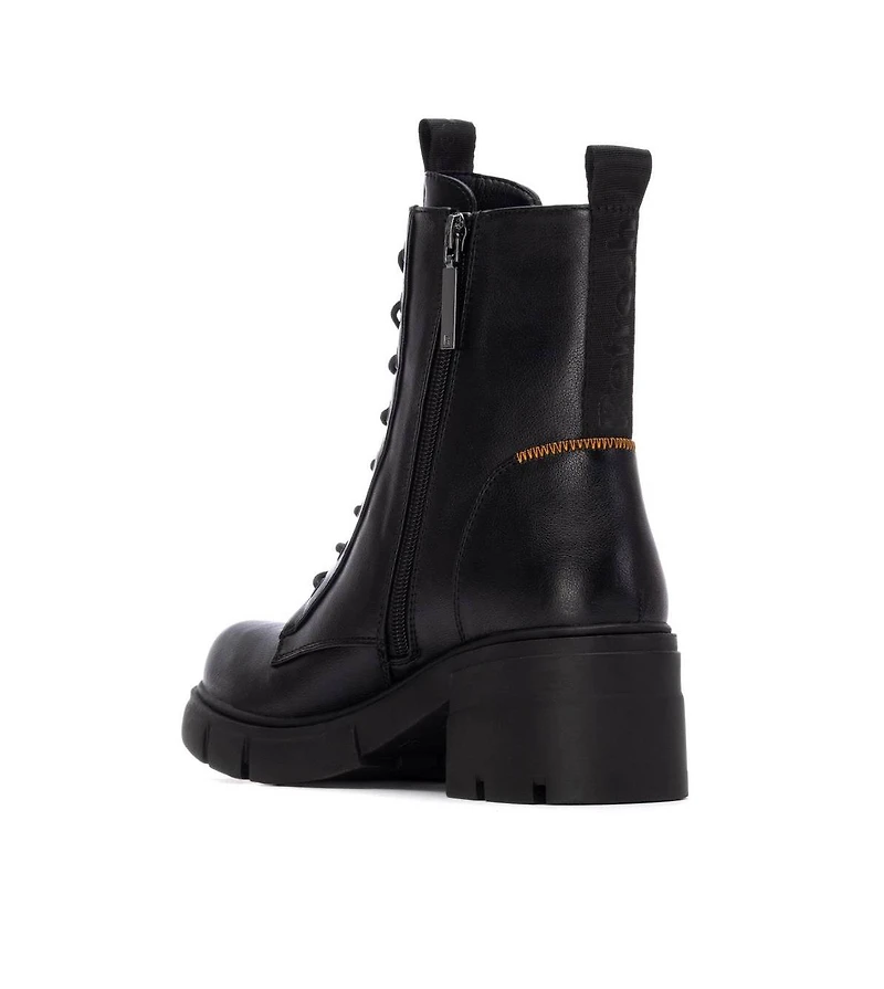 Women's Block Heel Combat Booties Refresh Collection By Xti
