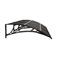 Door Canopy Black Polycarbonate 118.1 x 29.5 in Durable