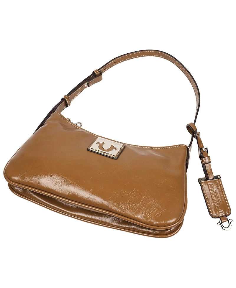 True Religion Crinkle Finish Shoulder Bag