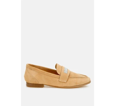New Ode Rhinestone Penny Strap Loafers