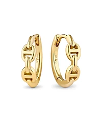 Devata Mariner Hoop Earrings in Gold Plated Sterling Silver