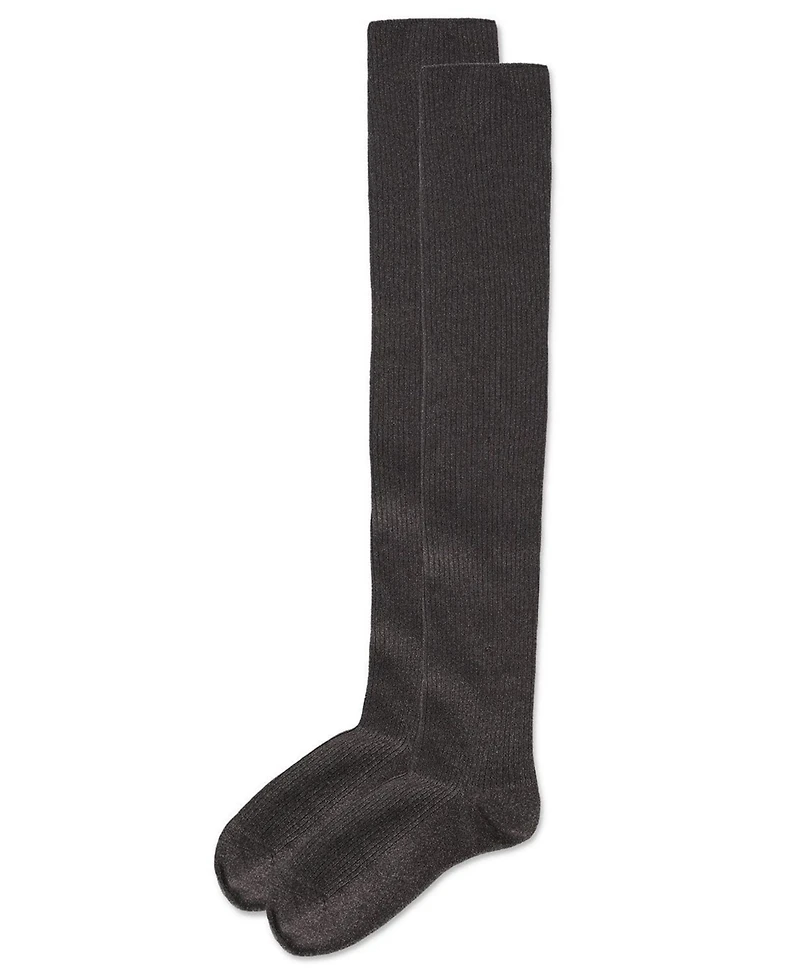 MeMoi Women's Textured Tone Over The Knee Cotton Blend Warm Sock