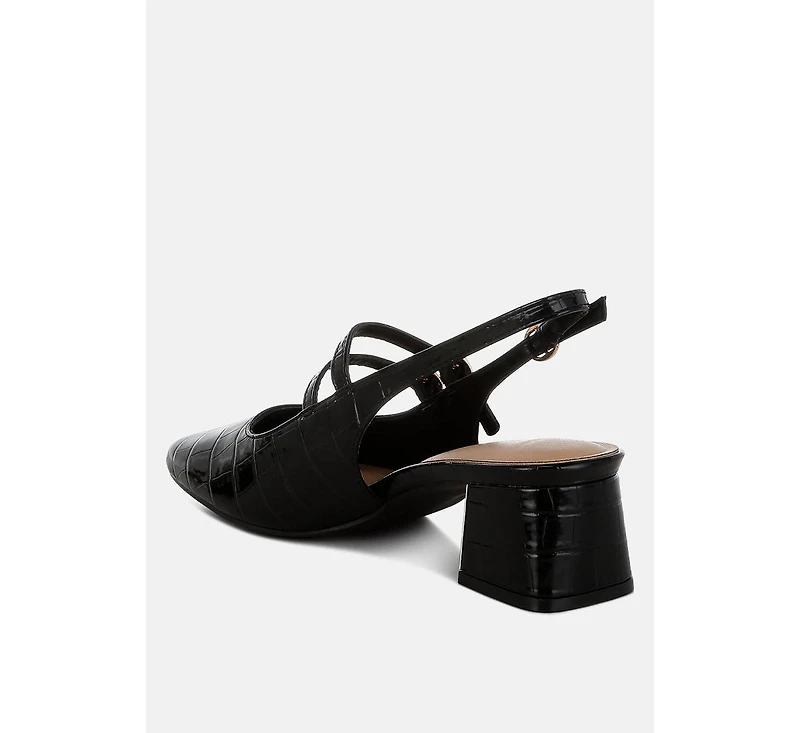 Cananga Block Heel Slingback Sandals Women