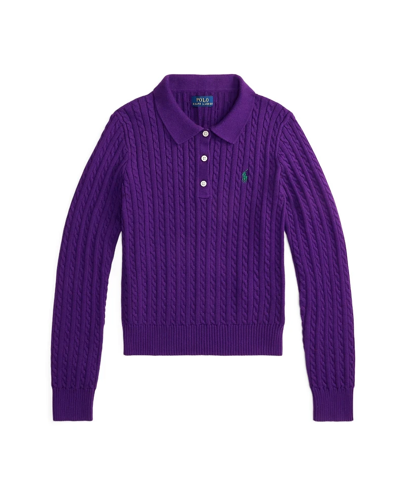 Polo Ralph Lauren Girls 7-16 Mini-Cable Sweater