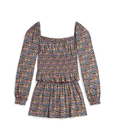 Polo Ralph Lauren Girls 7-16 2-Pc. Floral Smocked Top and Skirt Set
