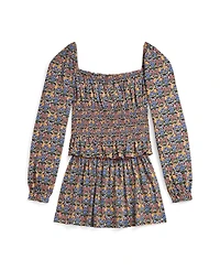 Polo Ralph Lauren Girls 7-16 2-Pc. Floral Smocked Top and Skirt Set
