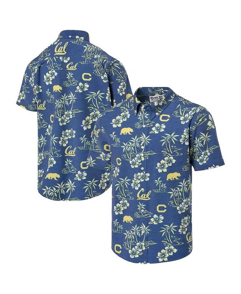 Reyn Spooner Men's Navy Cal Bears Kekai Classic Tri-Blend Button-Down Shirt