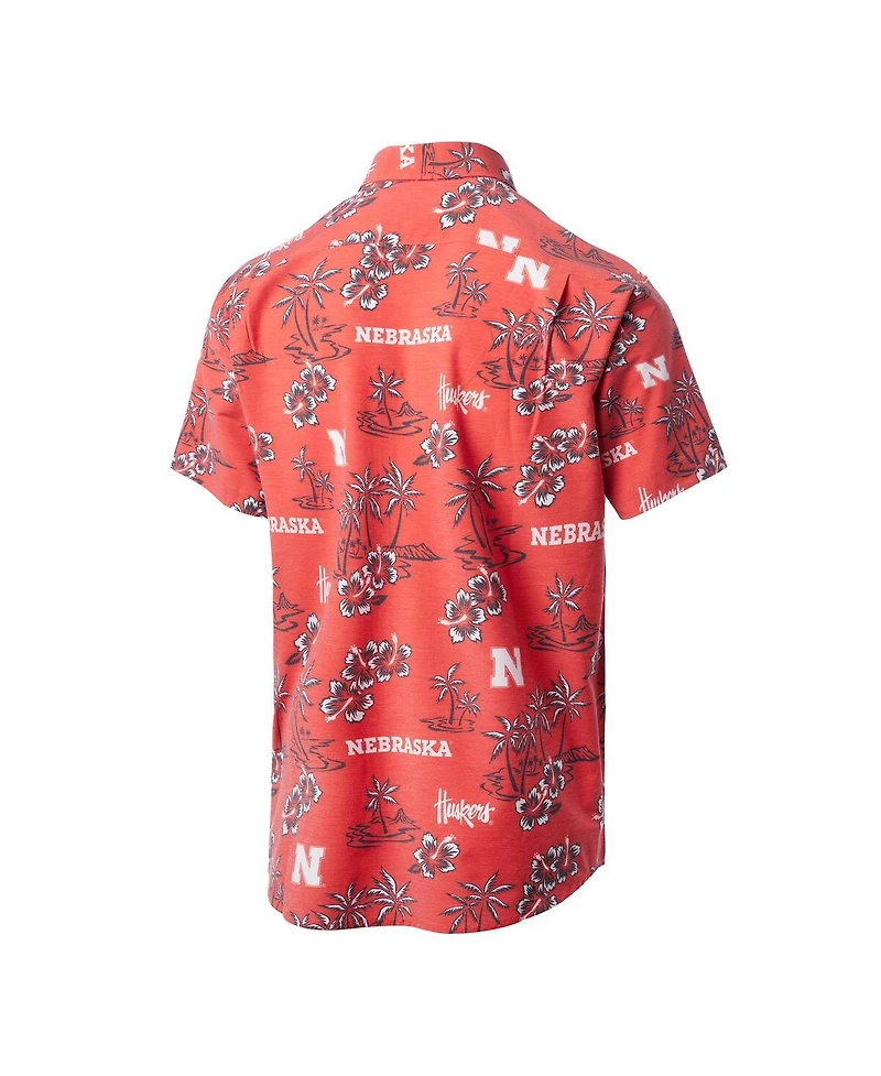 Reyn Spooner Men's Scarlet Nebraska Huskers Kekai Classic Tri-Blend Button-Down Shirt
