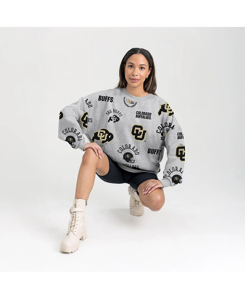 Gameday Couture Women's Gray Colorado Buffaloes Always on Repeat Fleece Sweatshirt