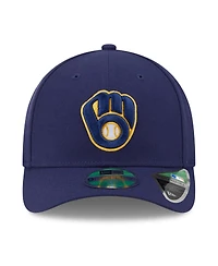 New Era Men's Navy Milwaukee Brewers 2025 Mlb Postseason Side Patch 9FORTY Adjustable Hat