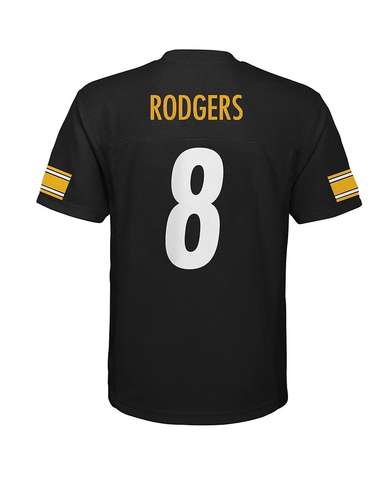 Outerstuff Preschool Aaron Rodgers Black Pittsburgh Steelers Replica Player Jersey