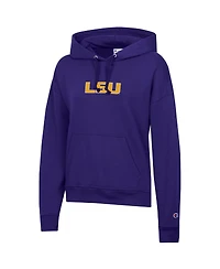 Champion Women's Purple Lsu Tigers Powerblend Fleece Hoodie