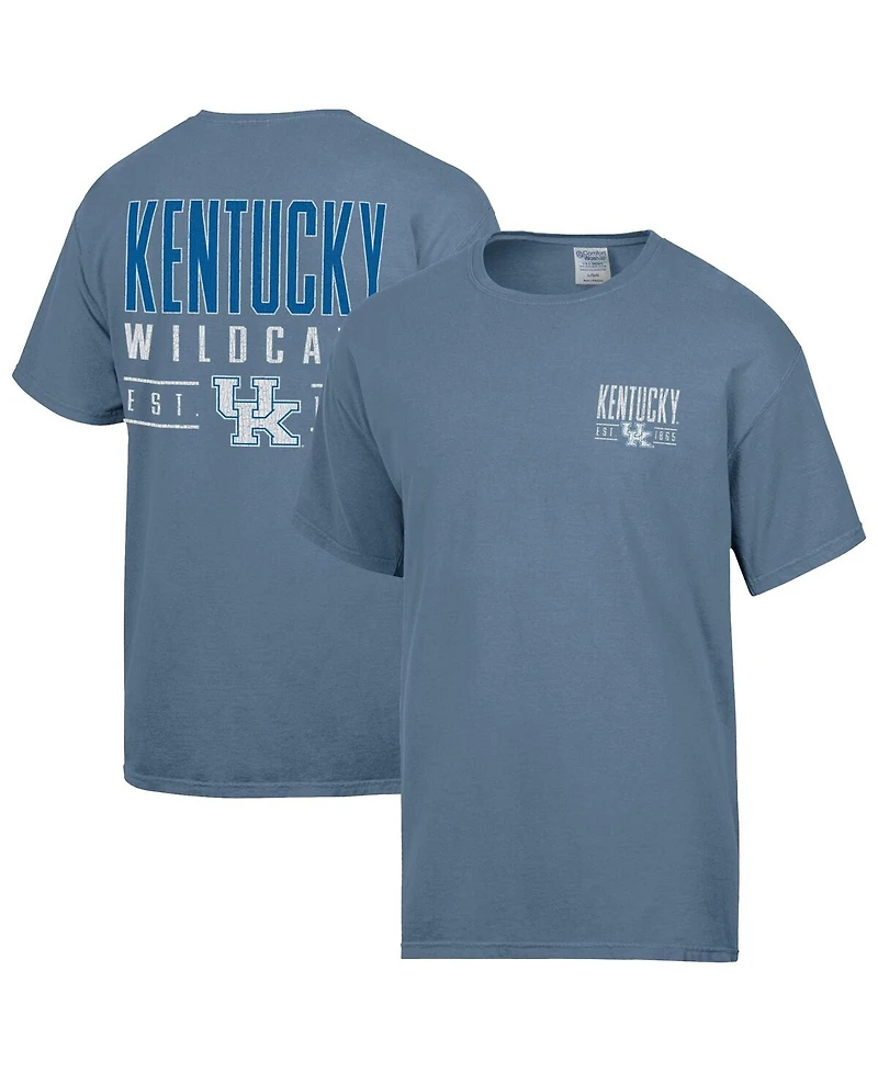 Comfortwash Men's Blue Kentucky Wildcats Big Name T-Shirt