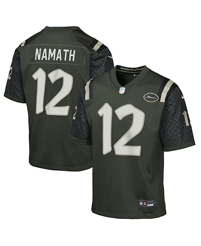 Nike Big Boys and Girls Joe Namath Gotham Green New York Jets 2025 Rivalries Collection Retired Player Game Jersey