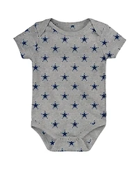 Outerstuff Newborn 3-Piece Dallas Cowboys Little Tike Bodysuit Set