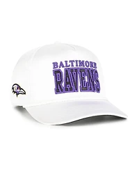 '47 Brand Women's White Baltimore Ravens Outspoken Hitch Adjustable Hat