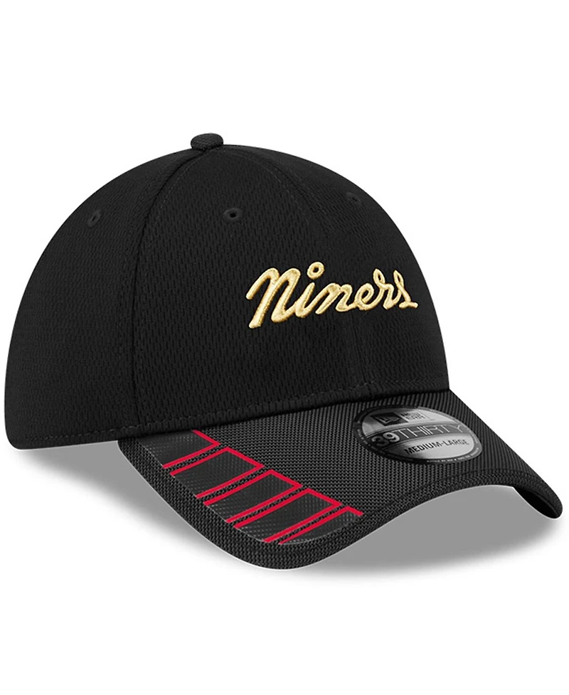 New Era Men's Black San Francisco 49ers 2025 Rivalries Collection Fan Pack 39THIRTY Flex Hat