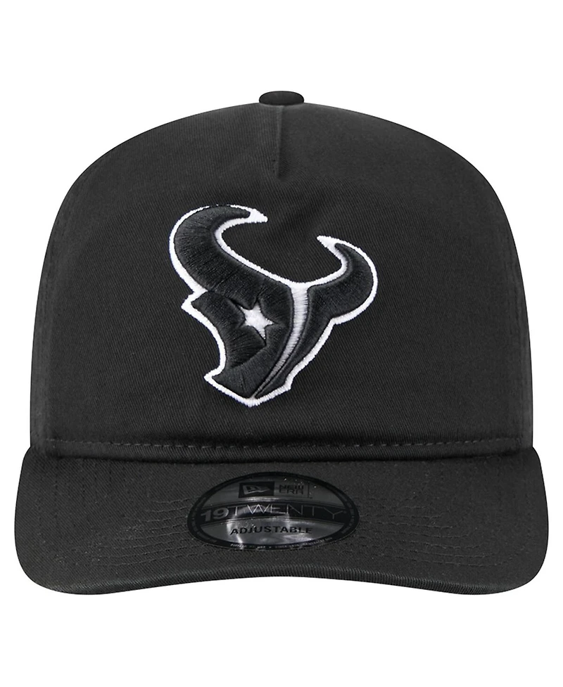 New Era Men's Black/White Houston Texans 19TWENTY Adjustable Hat