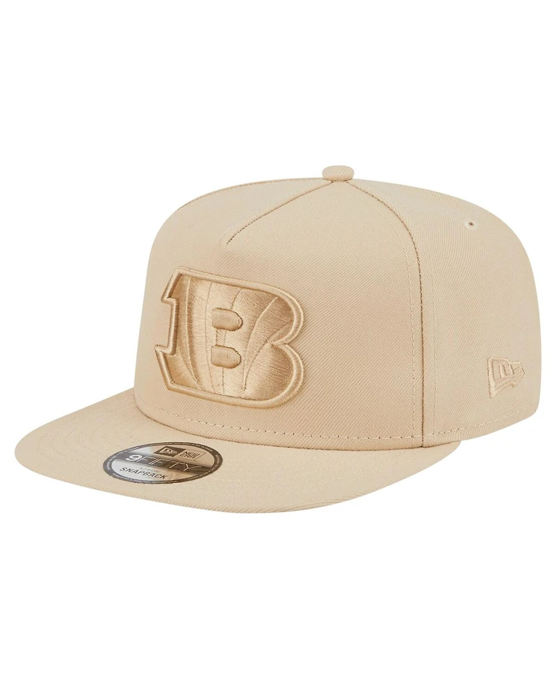 New Era Men's Light Beige Cincinnati Bengals Color Pack A-Frame 9FIFTY Snapback Hat