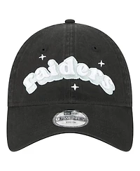 New Era Big Girls Black Las Vegas Raiders Cheer 9TWENTY Adjustable Hat