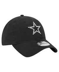 New Era Men's Black Dallas Cowboys Stamp 9TWENTY Adjustable Hat