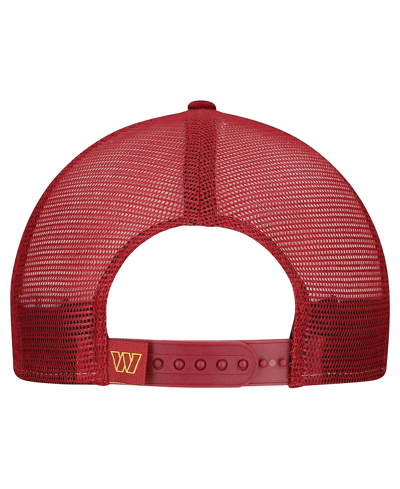 New Era Men's Gold/Burgundy Washington Commanders Outdoor Split Panel 9FIFTY Snapback Hat