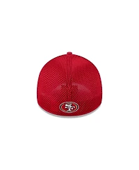 New Era Men's Scarlet San Francisco 49ers Outline 39THIRTY Flex Hat