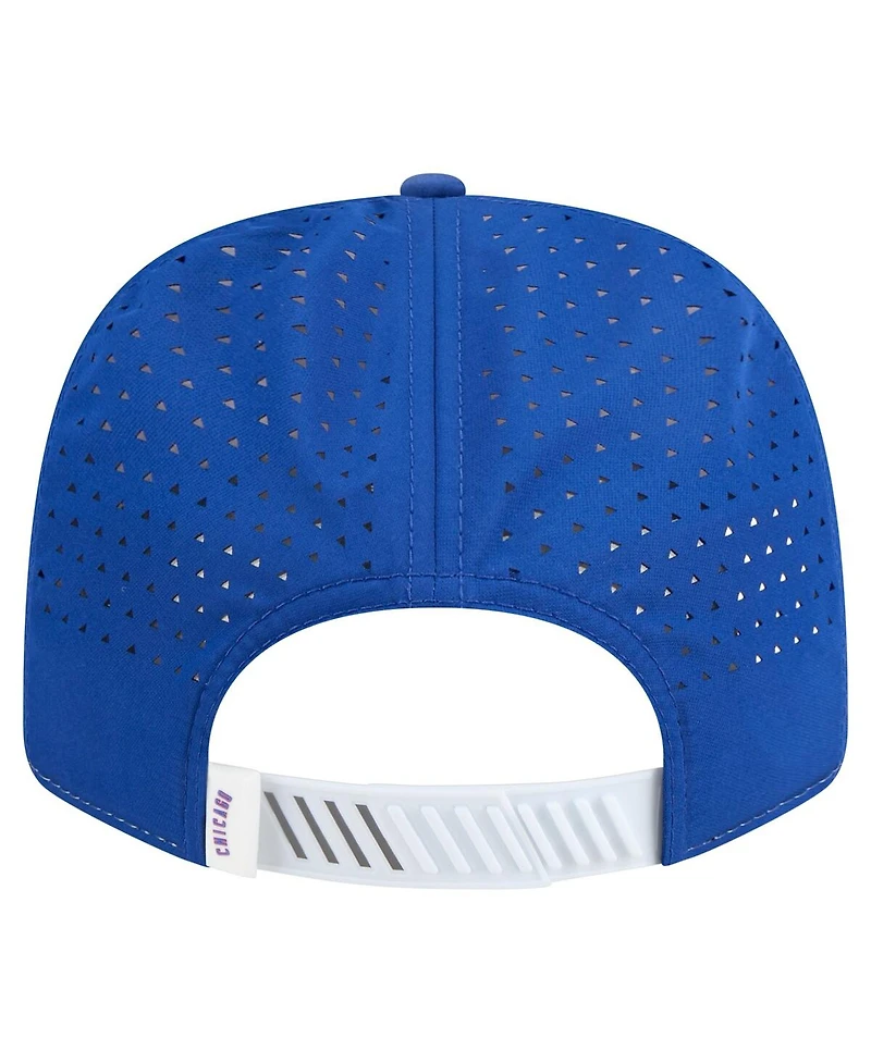 New Era Men's White/Royal Chicago Cubs Established Patch 9SEVENTY Adjustable Hat
