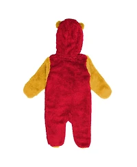 Outerstuff Baby Boys and Girls Red Kansas City Chiefs Stay Napping Fleece Bunting Full-Zip Sleeper