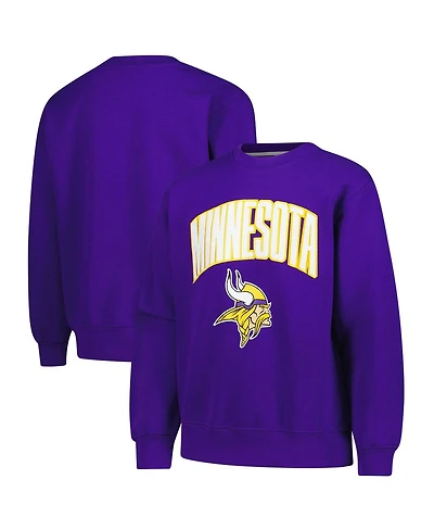 Outerstuff Big Boys and Girls Purple Minnesota Vikings Place Kicker Sweatshirt