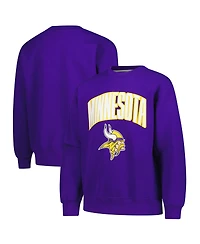 Outerstuff Big Boys and Girls Purple Minnesota Vikings Place Kicker Sweatshirt