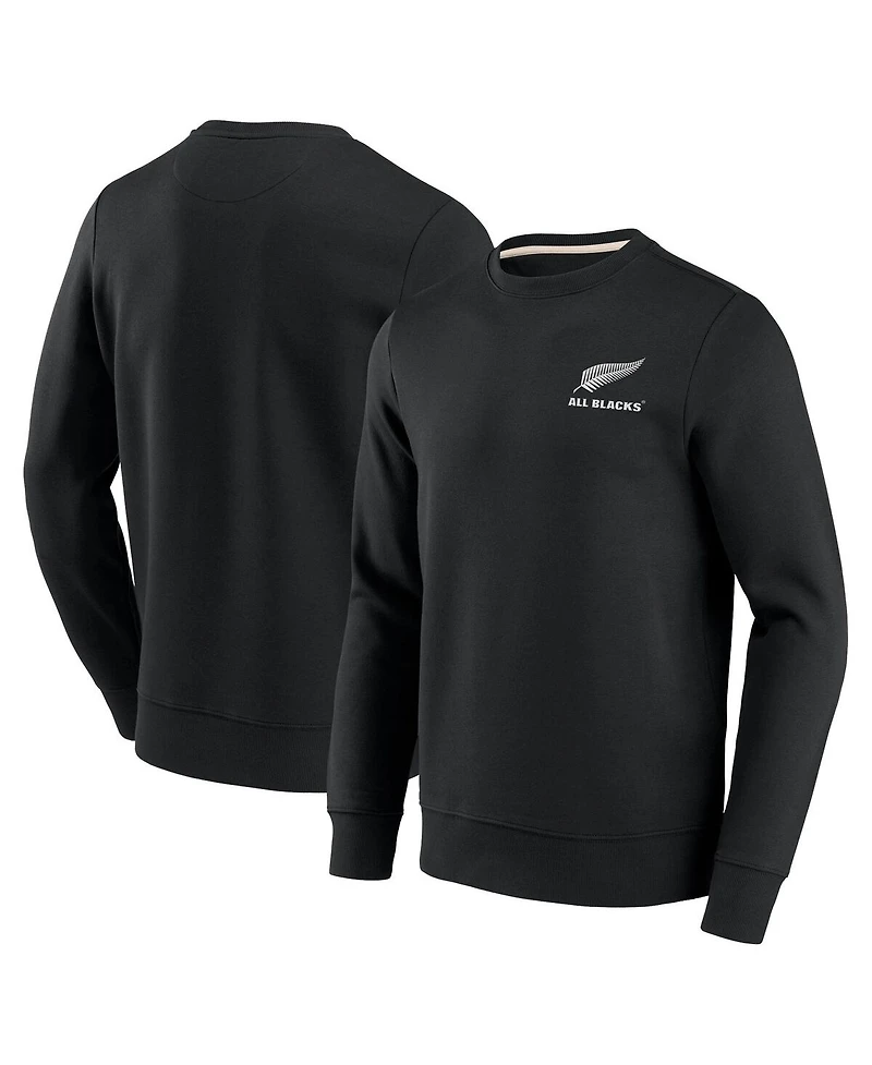 Fanatics Men's Black All Blacks Essentials Logo Fleece Pullover Sweatshirt
