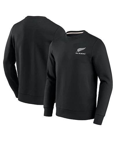 Fanatics Men's Black All Blacks Essentials Logo Fleece Pullover Sweatshirt