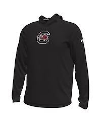 Under Armour Men's Black South Carolina Gamecocks Sideline Knockout Long-Sleeve Hooded T-Shirt