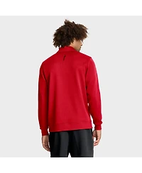Nike Men's Scarlet Ohio State Buckeyes 2025 Coaches Premium Dri-fit Half-Zip Pullover Hoodie