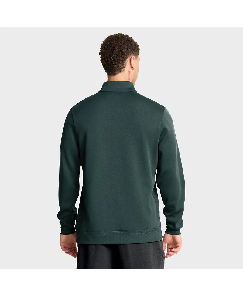 Nike Men's Green Michigan State Spartans 2025 Coaches Premium Dri-fit Half-Zip Pullover Hoodie
