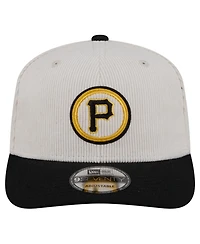 New Era Men's Cream/Black Pittsburgh Pirates Loyal 9SEVENTY Adjustable Hat