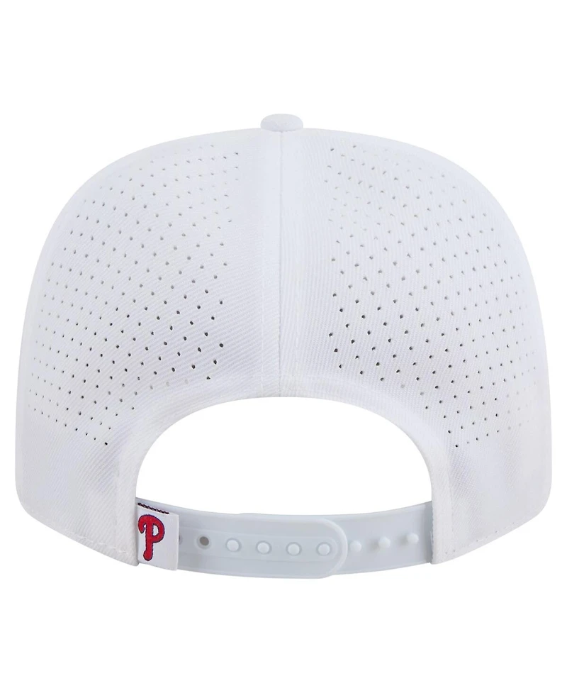 New Era Men's White Philadelphia Phillies Coolera 9SEVENTY Adjustable Hat
