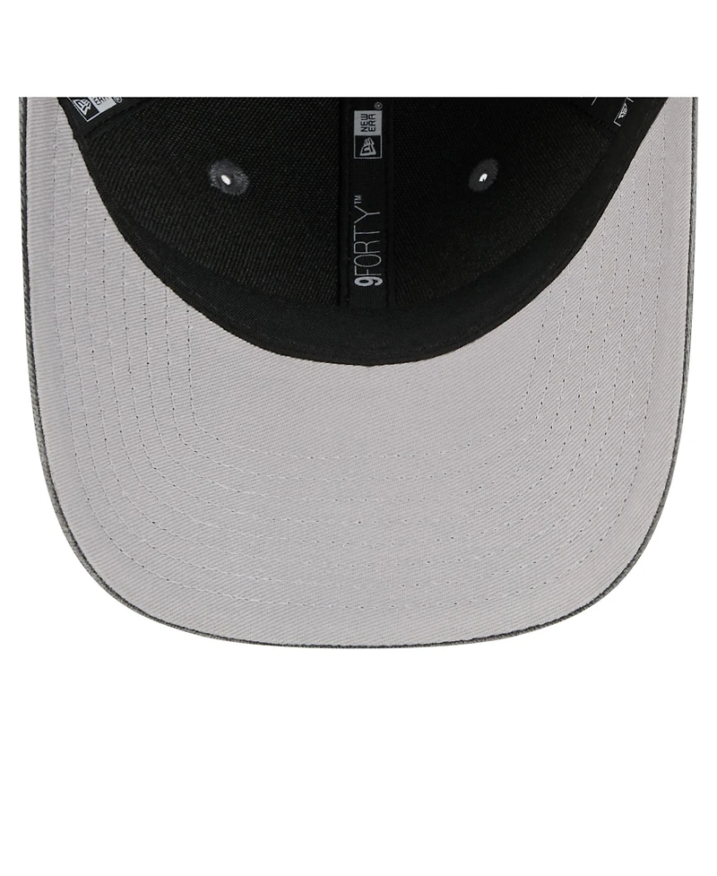 New Era Men's Charcoal/Black Vegas Golden Knights Mascot 2-Tone 9FORTY Adjustable Hat