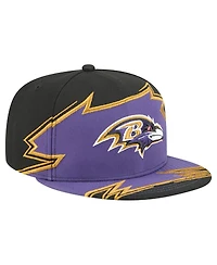 New Era Men's Black/Purple Baltimore Ravens Break 59FIFTY Fitted Hat