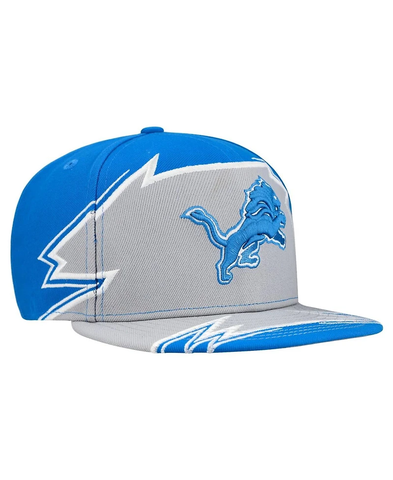 New Era Men's Blue/Gray Detroit Lions Break 59FIFTY Fitted Hat
