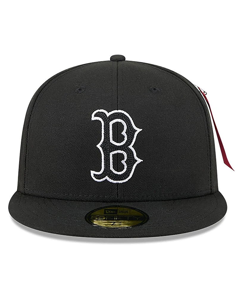 New Era Men's Black Boston Red Sox 59FIFTY Fitted Hat