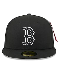 New Era Men's Black Boston Red Sox 59FIFTY Fitted Hat
